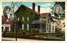 Milburn Residence Where McKinley Died Buffalo NY Divided Postcard Unused c1915 picture