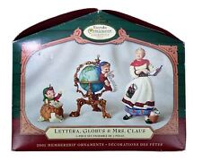 Hallmark Elves Letters Globe Mrs Claus 2001 Membership 3 Ornaments Christmas picture