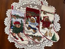 20x7  - YOU PICK - I have 75+ LL BEAN Needlepoint Christmas Stockings bears picture