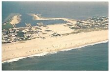 Fire Island NY Davis Park Leja Beach Aerial View Brookhaven Ocean Ridge Postcard picture
