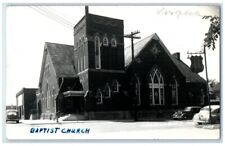 c1940's Baptist Church Building Warrensburg Missouri MO RPPC Photo Postcard picture