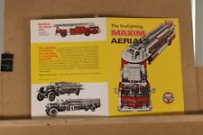 MAXIM CUSTOM F AND S MODEL AERIAL FIRE APPARATUS SALES FOLDER-1971 picture