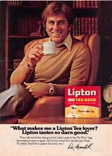 Don Meredith Endorsed Lipton Tea Vtg 1978 Print Ad QB Dallas Cowboys NFL Player picture