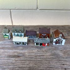 Vintage Porcelain Miniature Whimsey On Why Houses Shops Village Wade England picture