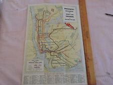 UNIQUE? Rare 1939 FW WOOLWORTH World's Fair NYC New York City SUBWAY System MAP  picture