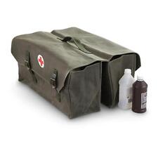 New Swedish Military Surplus Medical Bike Bag Olive Drab Heavyweight Canvas picture