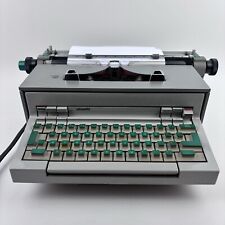 Vintage Olivetti Praxis 48 Electric Typewriter Green Keys Tested Works P-48 picture