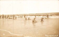 FL 1914 RARE Florida REAL PHOTO Large Crowds at Pablo Beach, Fla - Jacksonville picture