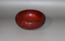 Real Rare Tibet 19th Century Old Antique Buddhist Wood Lacquerware Offering Bowl picture