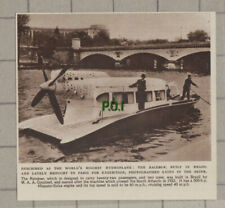 C1298) The Rainbow Hydroplane Seine Paris M A.A Couzinet - 1948 Clip picture