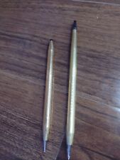 Vtg Lot 2 Cross 1/20 gold Filled Ball Point pen Pencil 12k, 14k picture