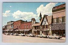 Gaylord MI-Michigan, Street Scene, Restaurant, Vintage Souvenir History Postcard picture