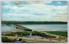 Canada Quebec, The Island of Orleans Bridge, Chrome Posted 1958 picture