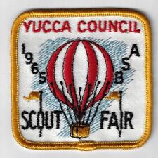 1965 Scout Fair Yucca Council BSA YELLOW Border [Q-1182] picture