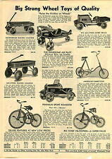 1933 PAPER AD Air Pilot Pedal Car Truck Franklin Hi Speed Racer Coaster Wagon picture