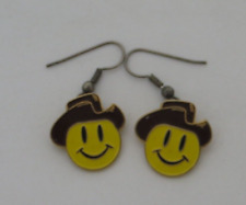 WALMART Earrings Smiley Face Wearing A Cowboy Hat flair B2 Promotions jewelry picture