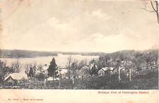 1908 Bird's Eye View Huntington Harbor LI NY post card picture