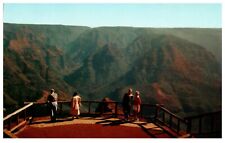 Postcard Waimea Canyon from lookout on the rim of Kauai's grand canyon picture