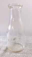 Vintage STAMBAUGH DAIRY Glass Pint Milk Bottle (Hanover, PA) Phone 327-Y 7.25