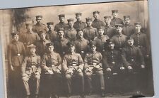 WW1 SOLDIERS GROUP UNIFORM germany? real photo postcard rppc picture