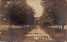 Lover's Lane, SPENCER, Indiana Real Photo Postcard picture