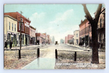 1908. FARMER CITY, ILL. MAIN STREET LOOKING SOUTH. POSTCARD CK28 picture