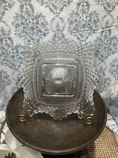 Vintage Indiana Glass Diamond Cut Wavy Dish- 1960’s picture