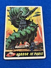 1962 Topps Mars Attacks #41 Horror In Paris Sports Trading Card LOW GRADE picture