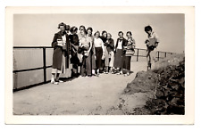 Antique/Vintage Group Photo of Women on Mt. Holyoke 1935 Snapshot picture