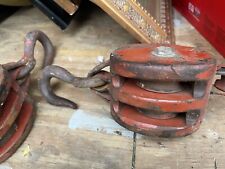 Vintage Block & Tackle, Anvil Brand, Double Pulley With Hook picture