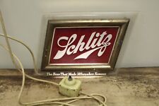 EARLY Vintage Schlitz Beer Lighted Bar Sign picture