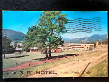 Vintage 1961 AAA 3 G’s Motel Estes Park Colorado Postcard 3c Lady Liberty Stamp picture