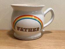 Vintage Rainbow Father Coffee Mug Enesco Japan picture