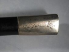 Silver-Plated Cane Engraved to & Owned by Civil War General Joseph Warren Keifer picture
