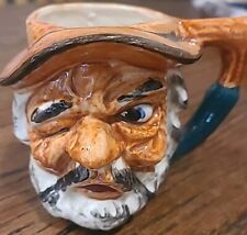 ANTIQUE Hand Painted MUG   WINKING MAN   RARE   Grotesque  FACE picture