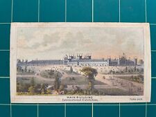 Centennial Exposition trade card - Main Building- medical trade card picture