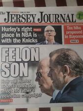 FELON HUNTER BIDEN GUILTY AARON RODGERS AWOL NY JETS JOURNAL NEWS 6/12 2024 picture