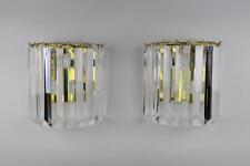 PAIR OF VINTAGE QUALITY REGENCY VENINI STYLE LUCITE WALL SCONCES (NEW OLD STOCK) picture