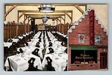 Milwaukee WI-Wisconsin, Mader's Restaurant Antique Vintage Souvenir Postcard picture