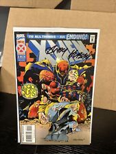X-MEN #41 - DEATH OF PROFESSOR X (Future) SIGNED by ANDY KUBERT (MARVEL, 1995) picture