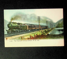 6 antique USA  train and railroad post cards transportation post cards #123 picture