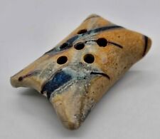 Art Pottery Stoneware 6 Hole Pillow Flower Frog picture