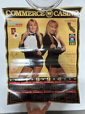 1994 commerce casino Girl model Tiffany Heather signed Calendar Poster to: ANDY picture
