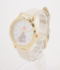 mofusand Official Wrist Watch Leather band Rabbit nyan White Fieldwork Brand New picture