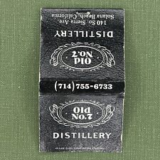 Vintage Matchbook Cover Jack Daniels Old No. 7 Distillery Tennessee Matches picture