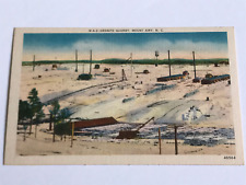 Postcard NC Mount Airy North Carolina Granite Quarry Wide View c1940's picture