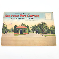 Inglewood Park Cemetary Los Angeles Ca Vintage Souvenir Folder picture
