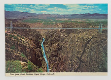 View from Point Sublime Royal Gorge Colorado Postcard Unposted picture