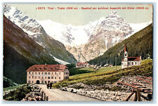 c1910 Inn To The Beautiful View with Ortier Tyrol Austria Antique Postcard picture