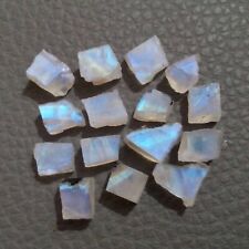 Natural Rainbow Moonstone 15 Piece 7-9 MM Rainbow Rough Gemstone For Jewelry picture